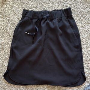 Lululemon Black Drawstring Skirt